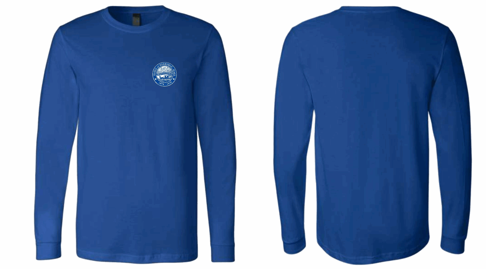 Logo Chest Patch, Blue Long Sleeve