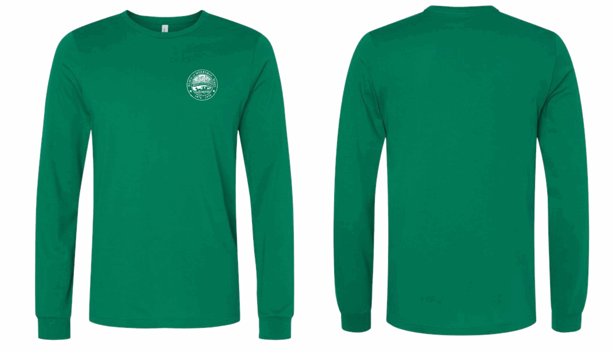Logo Chest Patch, Green Long Sleeve