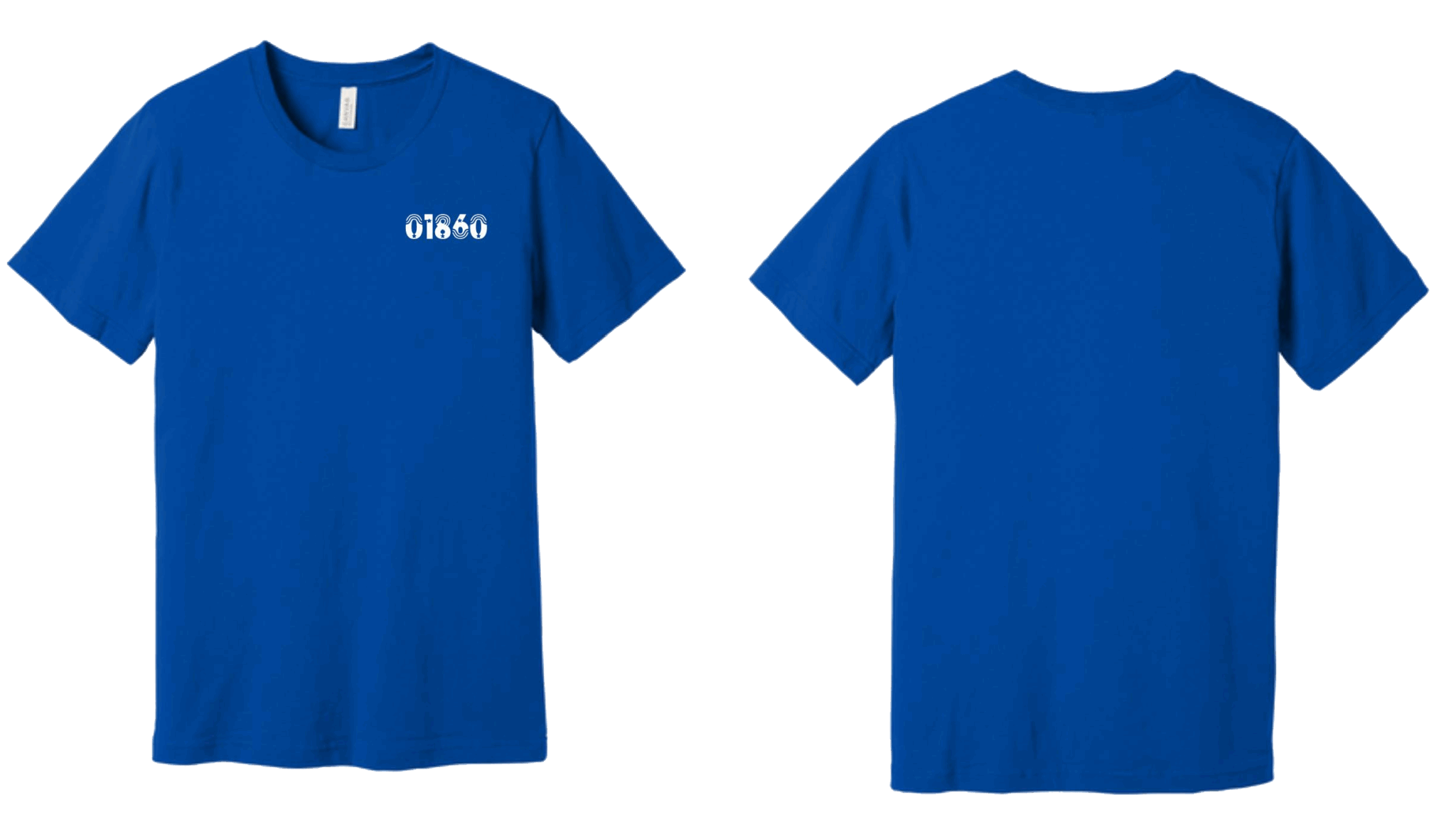 01860 Chest Patch, Blue T-Shirt