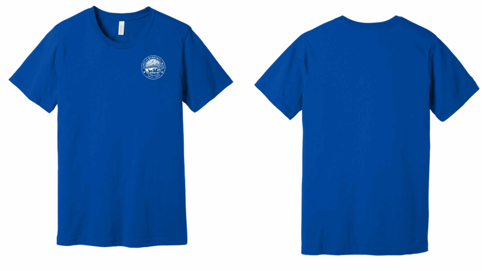 Logo Chest Patch, Blue T-Shirt